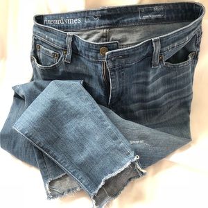 Vineyard Vines step cuff skinny jeans size 12